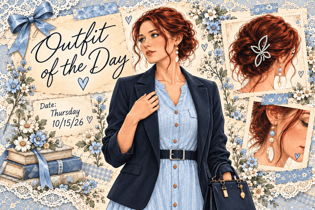 Blue, Navy & a Butterfly Clip&nbsp;♡