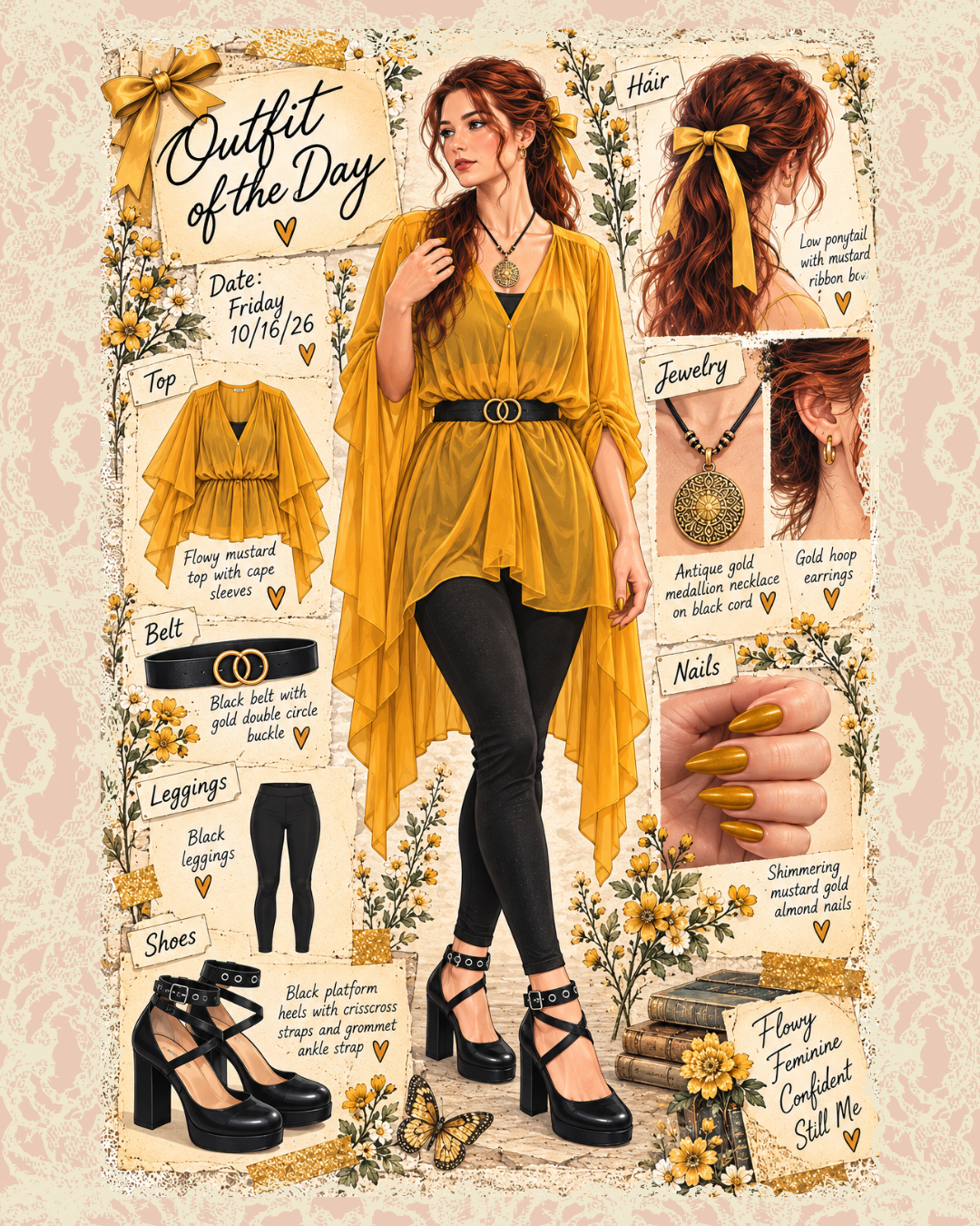 Friday outfit collage, October 12–16, 2026
