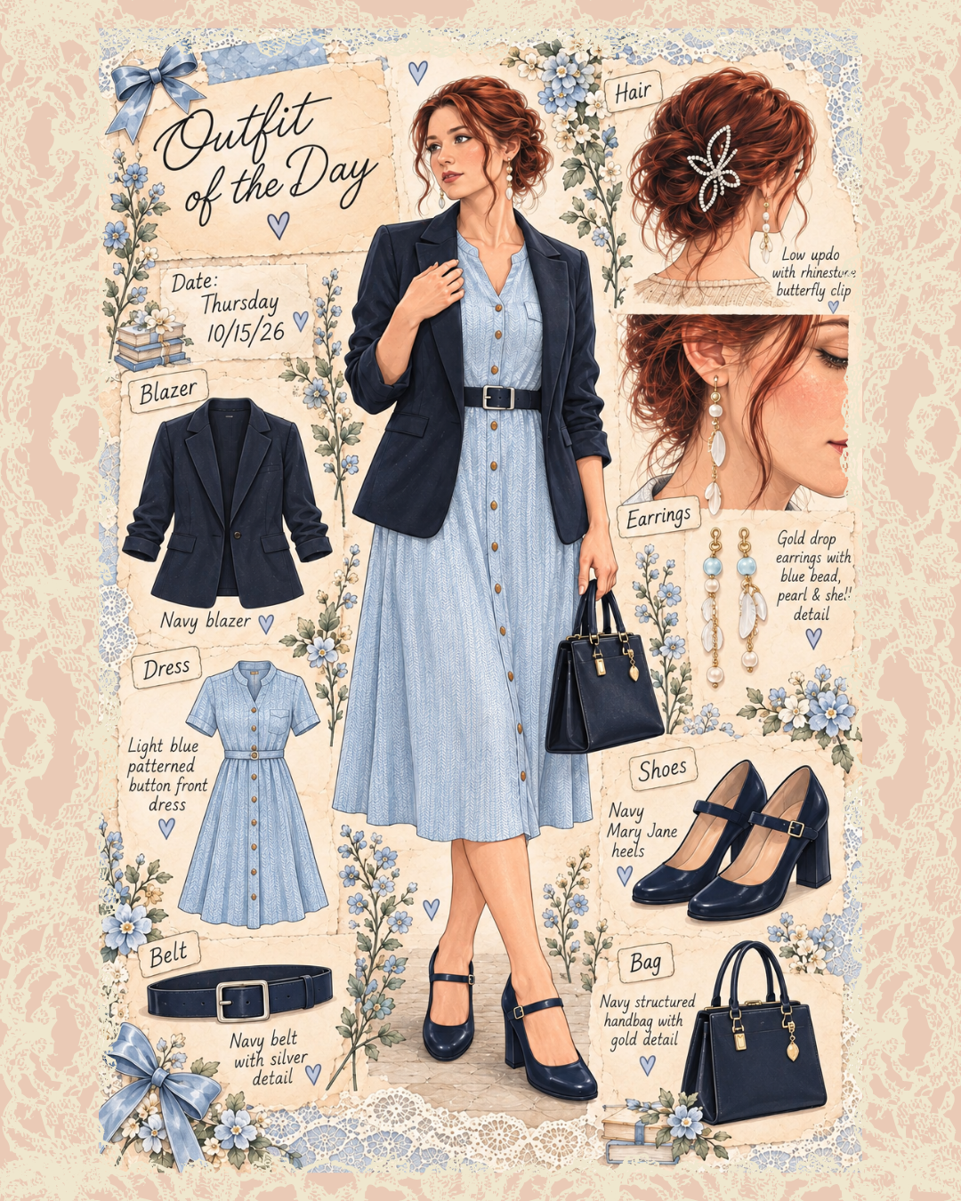 Thursday outfit collage, October 12–16, 2026