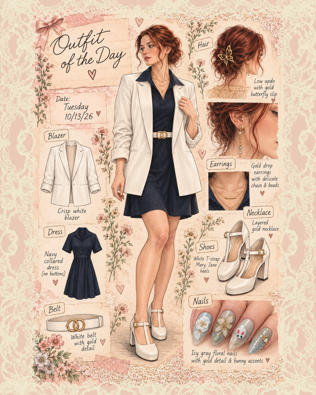 Tuesday outfit collage, October 12–16, 2026